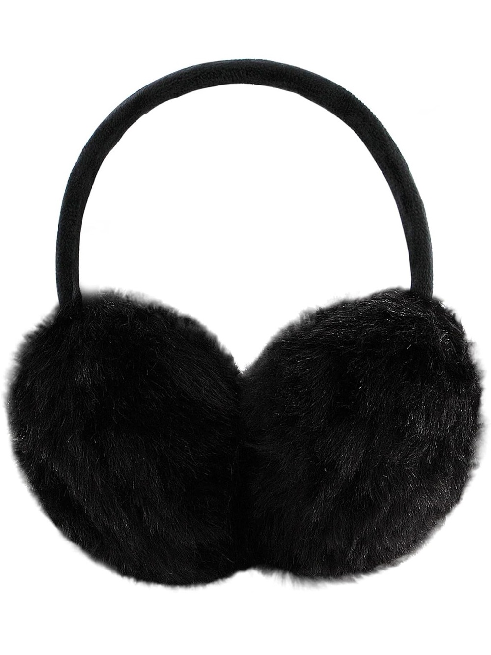 Black Faux Fur Earmuffs